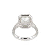 3.02 carat Radiant Diamond Pave Ring