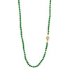 Jade Necklace with Ball Clasp