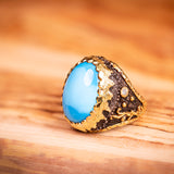 Victor Velyan Turquoise and Diamond Ring