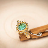 Zaffiro Mint Green Tourmaline Ring