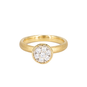 Aaron Henry Pave Solitaire Ring