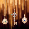 Arman Sarkisyan Emerald Key Necklace
