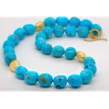 Barbara Heinrich Turquoise and Gold Necklace