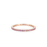 Kimberly Collins Pink Sapphire Eternity Band 1.5mm
