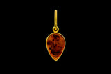 Loren Nicole - Fine Jewelry- Baltic Amber Charm -22k gold 