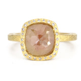 Todd Reed Rose Cut Peach Diamond Ring