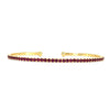 18k Yellow Gold Ruby Bangle Bracelet