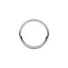Alchemy 3mm Half Round Platinum Band