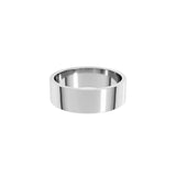 Alchemy 6mm Flat 14k White Gold Band