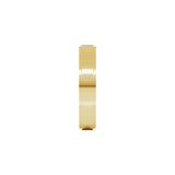 Alchemy 4mm Flat 18k Yellow Gold Stepped Edge Band