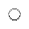 Alchemy 12mm Half Round 14k White Gold Band