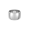 Alchemy 12mm Half Round 14k White Gold Band
