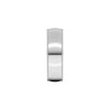 Alchemy 6mm Half Round 14k White Gold Milgrain Band