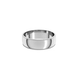 Alchemy 6mm Half Round 14k White Gold Milgrain Band