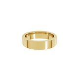 Alchemy 5mm Flat 14k Yellow Gold Band