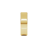 Alchemy 7mm Flat 18k Yellow Gold Band