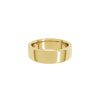Alchemy 7mm Flat 18k Yellow Gold Band