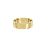 Alchemy 7mm Flat 18k Yellow Gold Band