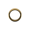 Alchemy 12mm Half Round 18k Yellow Gold Band