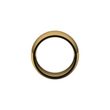Alchemy 12mm Half Round 18k Yellow Gold Band