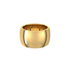 Alchemy 12mm Half Round 18k Yellow Gold Band