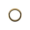 Alchemy 9mm Half Round 18k Yellow Gold Band
