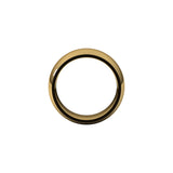 Alchemy 9mm Half Round 18k Yellow Gold Band