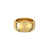 Alchemy 9mm Half Round 18k Yellow Gold Band
