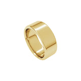 Alchemy 8mm Flat 18k Yellow Gold Band