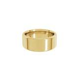 Alchemy 8mm Flat 18k Yellow Gold Band