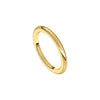 Alchemy 2mm Half Round 18k Yellow Gold Band