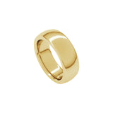 Alchemy 7mm Half Round 18k Yellow Gold Band