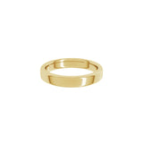 Alchemy 4mm Flat 14k Yellow Gold Band