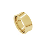 Alchemy 8mm Concave 18k Yellow Gold Band