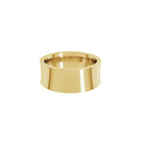 Alchemy 8mm Concave 18k Yellow Gold Band