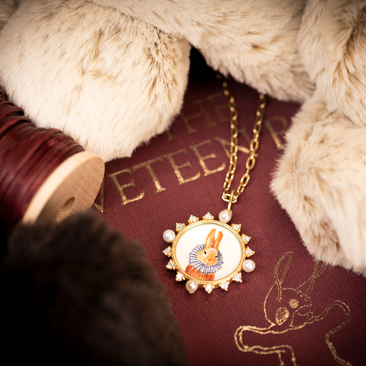 Erica Molinari Collared Rabbit Pendant | Shop Alchemy Jewelry Store ...