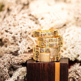 Audrius Krulis Double Width Princess Cut Diamond Band