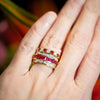 Alchemy Ruby and Diamond Wide Band