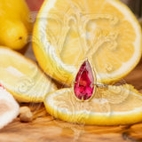 Adel Chefridi Pear Tourmaline Ring
