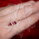Kimberly Collins Round Ruby Studs