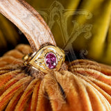 Kent Raible Oval Pink Sapphire Ring