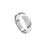 Alchemy 5mm Half Round Platinum Band
