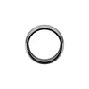 Alchemy 10mm Half Round 18k White Gold Band