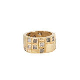 Audrius Krulis Triple Width Princess Cut Diamond Band