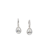 Alchemy Pear Halo Drop Earrings