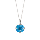 Alchemy Blue Topaz Diamond Necklace