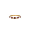 Alchemy Ruby and Diamond Yellow Gold Band