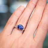 Tanzanite East West Ring