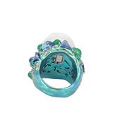 Arunashi Big Pearl Ring