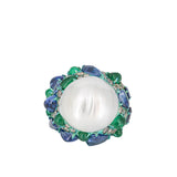 Arunashi Big Pearl Ring